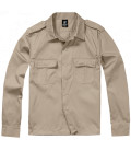 Chemise militaire US Brandit Beige manches longues