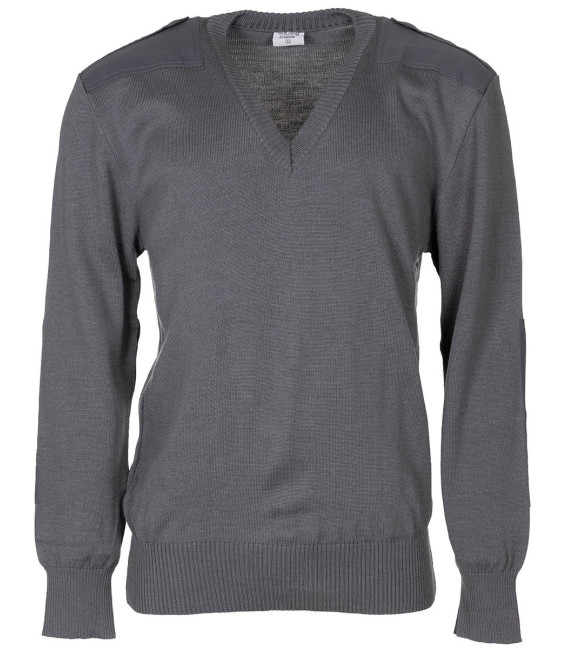 Pull col en V gris AT BH occasion comme neuf