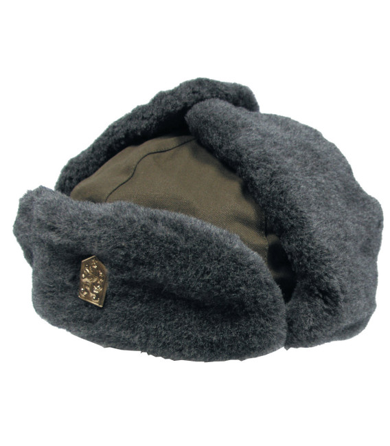 Casquette d'hiver kaki tchèque occasion
