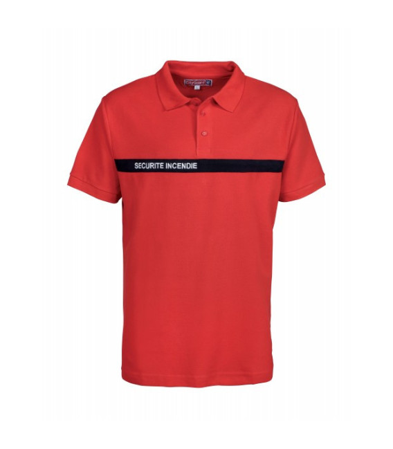 Polo T-shirt Sécurité incendie, rouge - Surplus militaire