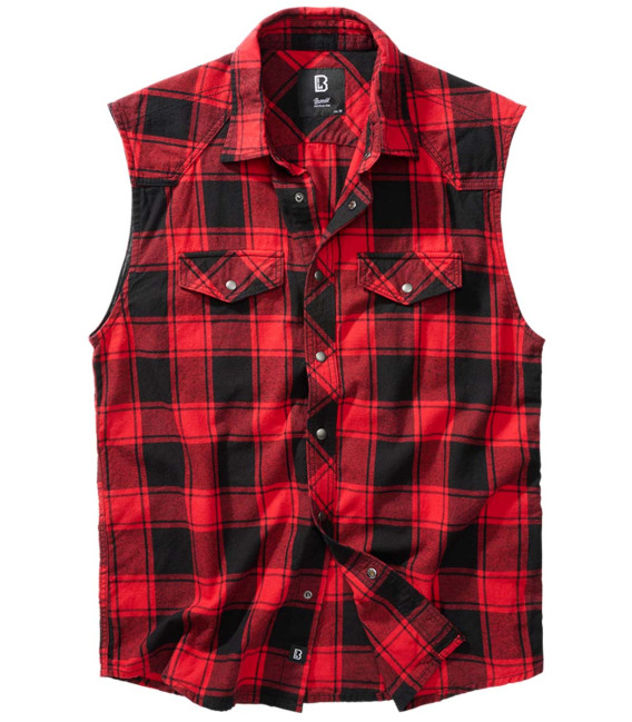 Chemise à carreaux sans manches Brandit