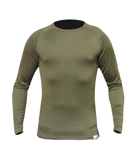 T-shirt laine mérinos manches longues 160g