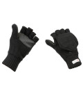 Mitaines tricotés noir en Thinsulate
