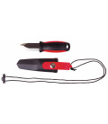 Couteau mini Outdoor pierre a feu gaine plastique