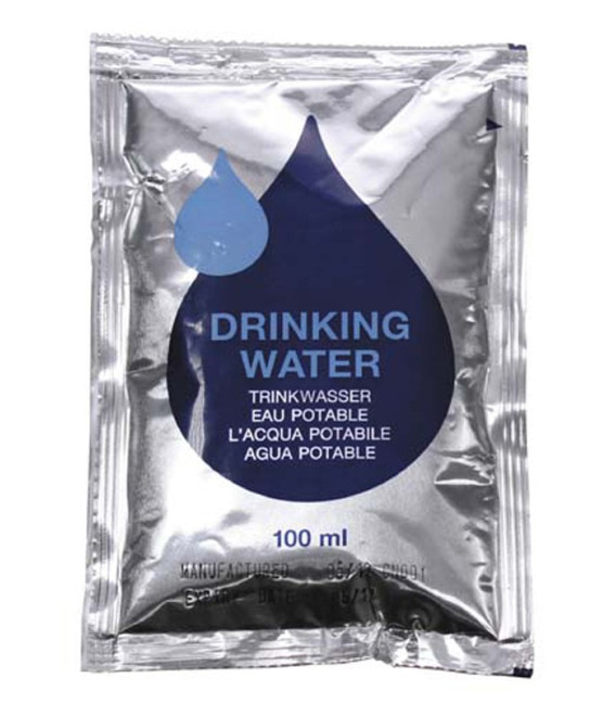 Eau potable 5 x 100 ml Emergency - Surplus militaire