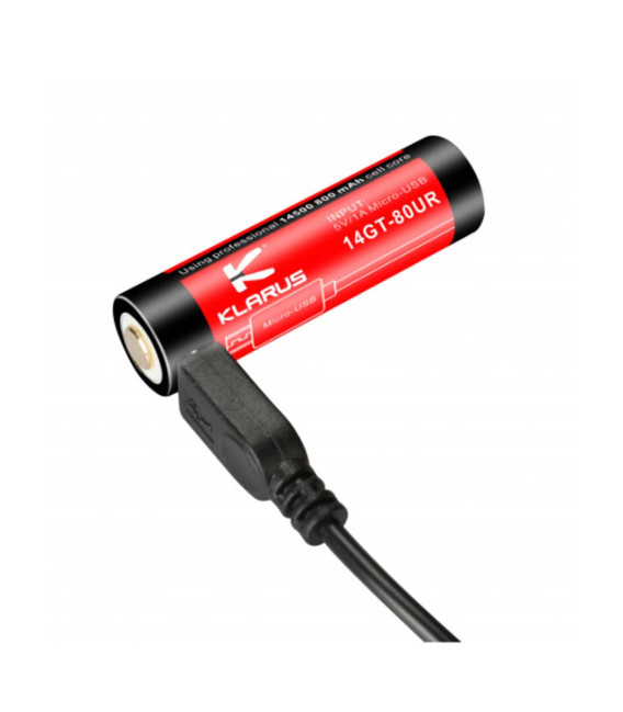 Batterie rechargeable micro USB pour lampe XT1A Klarus