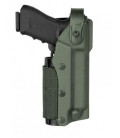 Holster droitier Zoom VKZ8 vert olive pour GLOCK 17/18/19/22/23 avec lampe/laser