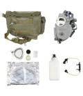 Masque à gaz, MP4B, filtre, bouteille, tube, (VENTE UNIQUEMENT EN UE)