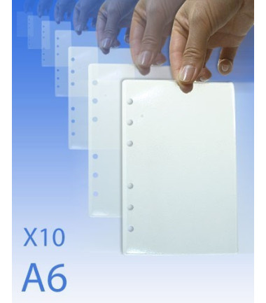 10 feuilles plastifiees pour cla6