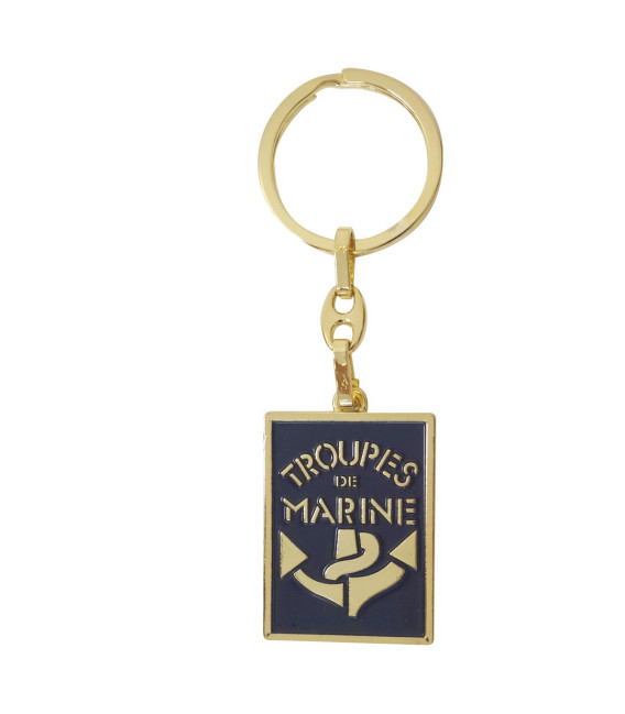 Porte-clés métal Troupes de Marine TDM