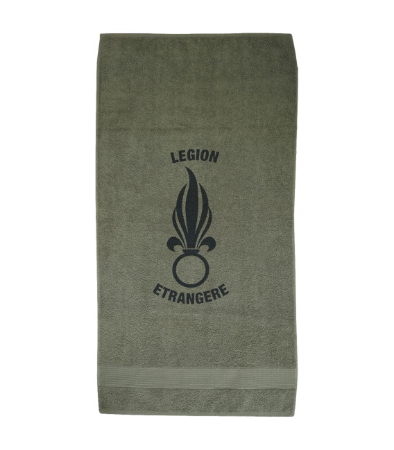 Serviette militaire kaki marquage Légion étrangère
