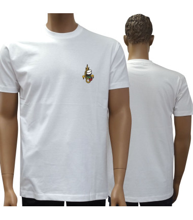 Tee shirt manches courtes blanc brode legion