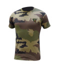 Tee shirt manches courtes camouflage brode 2 rep