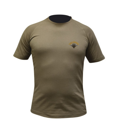 Tee shirt felin coyote coton brode para