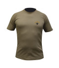 Tee shirt felin coyote coton brode para