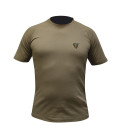 Tee shirt felin coyote coton brode 2°rep
