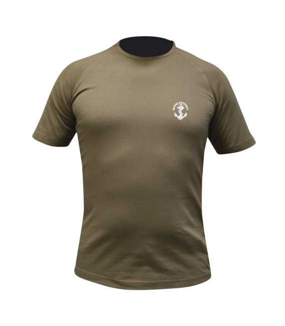 Tee shirt felin coyote coton serigraphie marine nationale