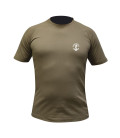 Tee shirt felin coyote coton serigraphie marine nationale