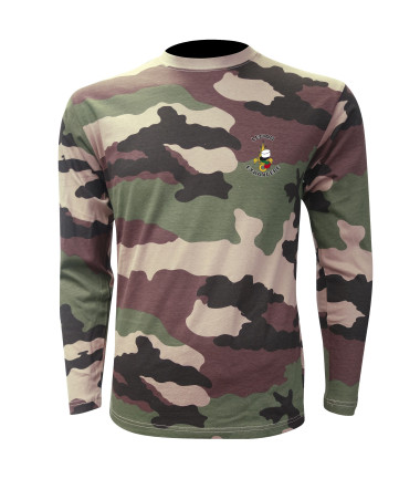 Tshirt cam manches longues serigraphie : para