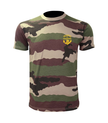 Tee shirt manches courtes camouflage serigraphie tdm