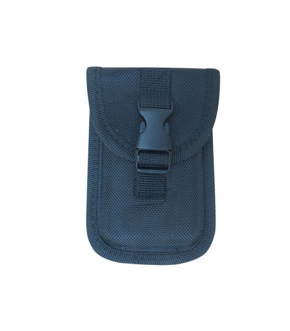 Pochette telephone type iphone noir MOLLE et ceinture