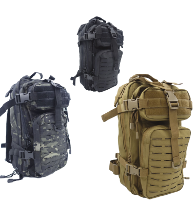 Sac a dos assault pack systeme molle decoupe laser 27l