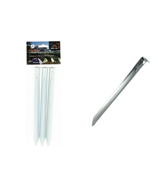 Lot de 6 cornières acier 23cm PEG S
