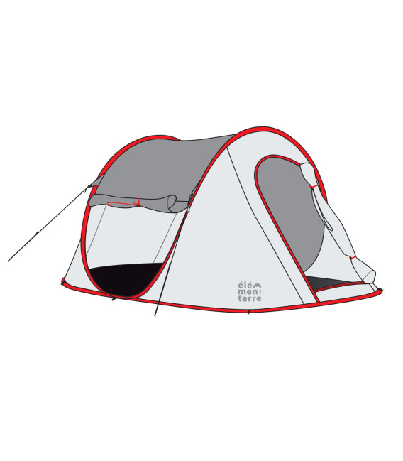 Tente pop-up simple toit 2 places AGNEL 2