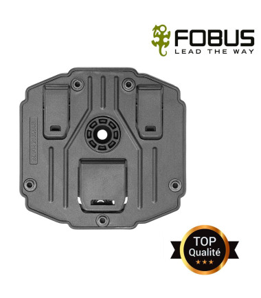 Interface Molle pour Holster et etui porte chargeur rotatif sur gilet : NOIR