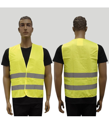 Gilet fluo haute visibilite sans marquage