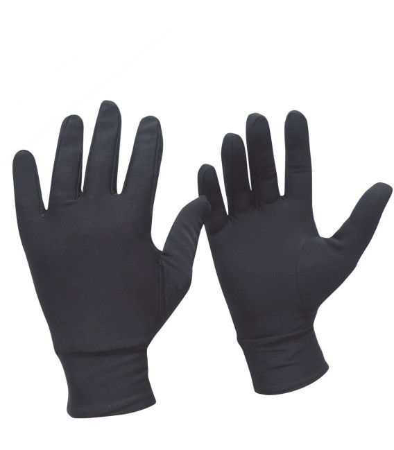 Sous gants en nylon noir