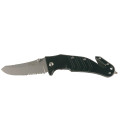 Couteau coupe sangle et brise vitre etui noir
