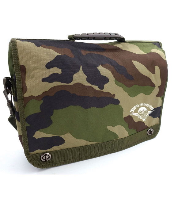 Cartable porte documents serigraphie para : camouflage