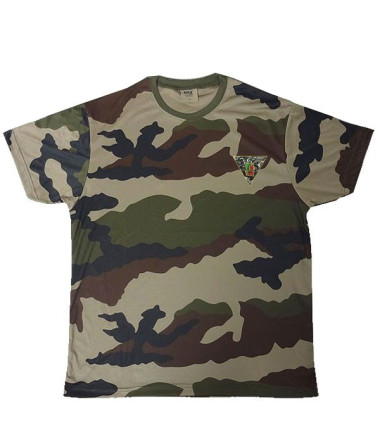Tee shirt cooldry camo ce brode 2 rep