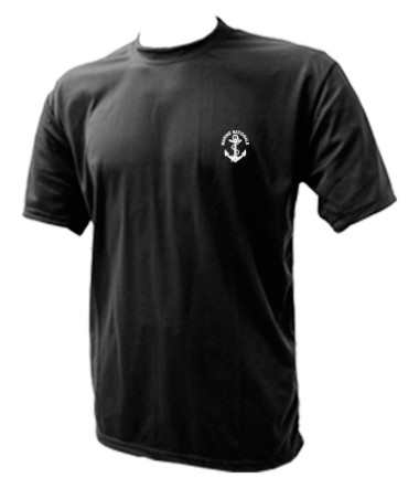 T-shirt cooldry serigraphie marine natio. noir