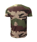 T-shirt militaire camouflage ce manches courtes ss marquage