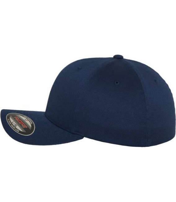 Casquette Flexfit en laine peigné marine