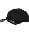 Casquette Flexfit en laine peigné gris noir