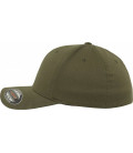 Casquette Flexfit en laine peigné kaki olive