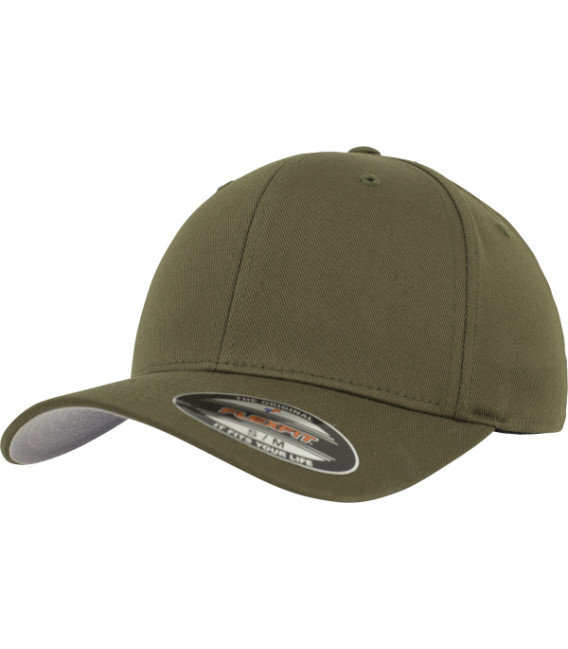 Casquette Flexfit en laine peigné kaki olive