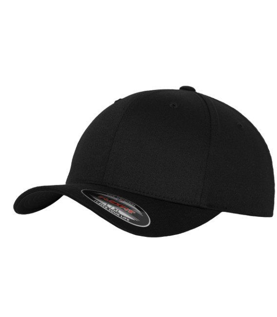 Casquette Flexfit en laine peigné noir