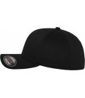 Casquette Flexfit en laine peigné noir