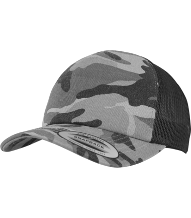 Casquette camionneur bicolore darkcamo/noir