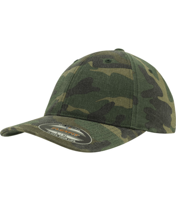 Casquette Flexfit effet délavé woodland