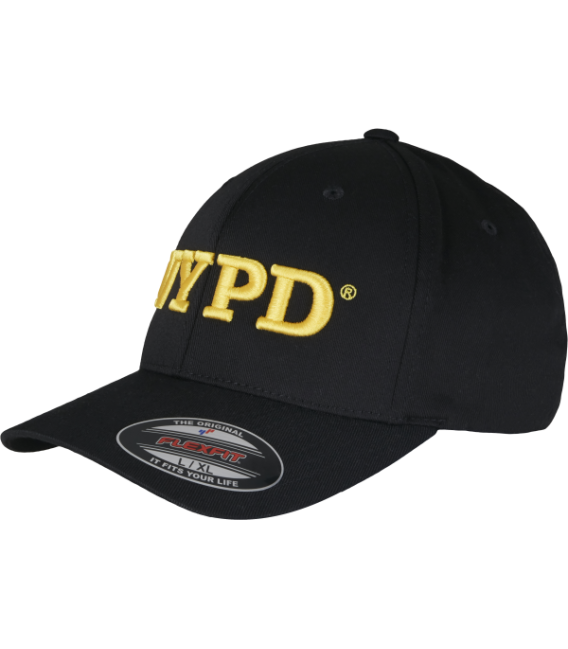 Casquette NYPD logo 3D Flexfit noir