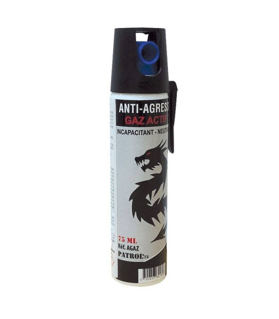 Aérosol anti agression gaz CS 75 ML