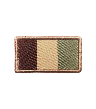 Patch drapeau fran&ccedil;ais d&eacute;sert brod&eacute; sur tissu