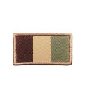 Patch drapeau français désert brodé sur tissu