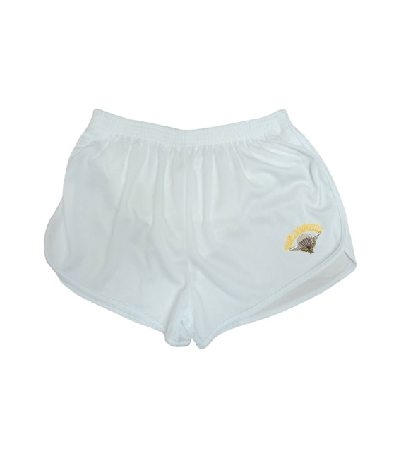 Short cooldry brode para blanc