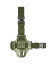 Plaque de cuisse compacte 1 sangle 8K17 vert olive